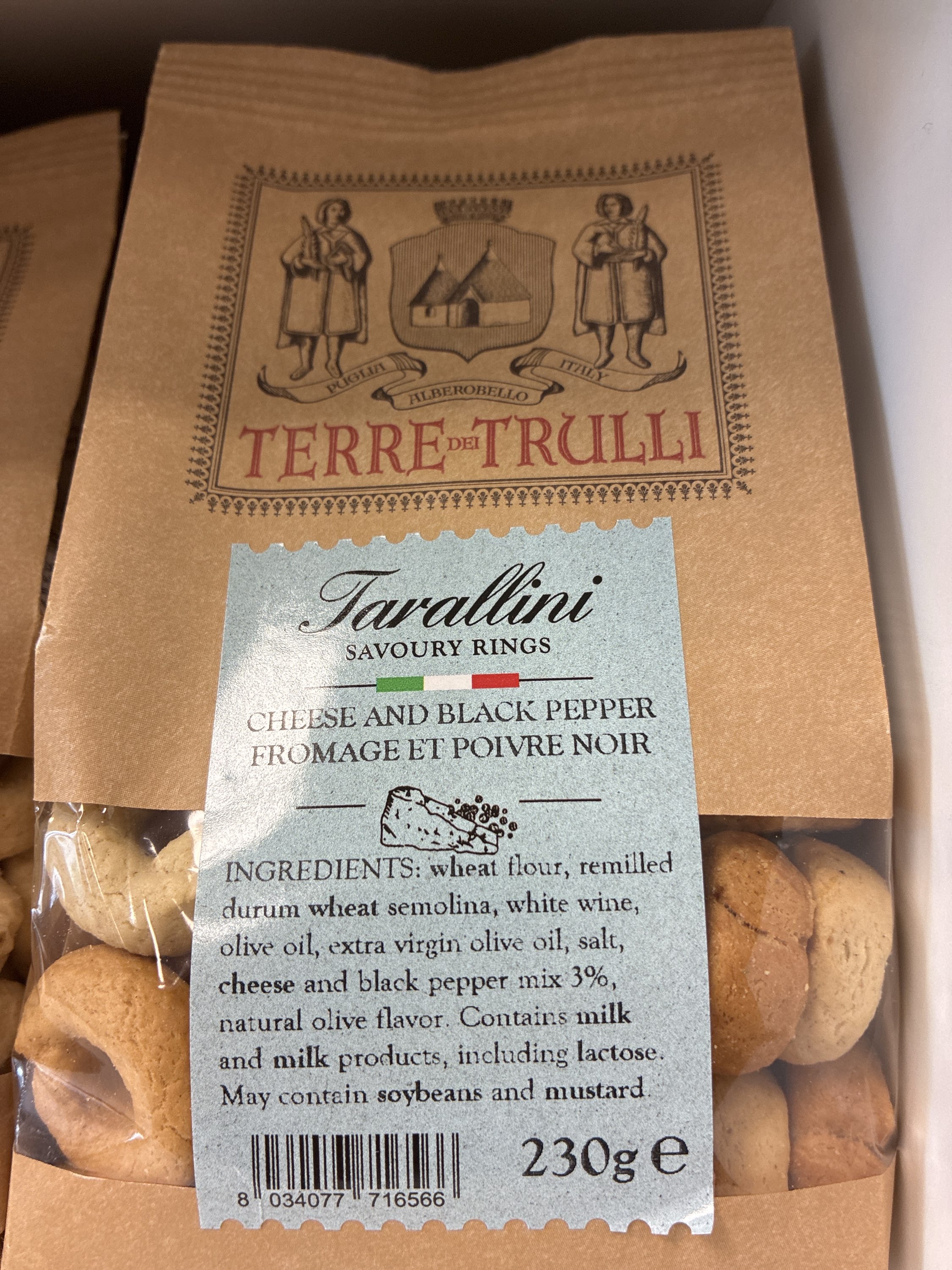 Tarallini Cacio & pepe 230g