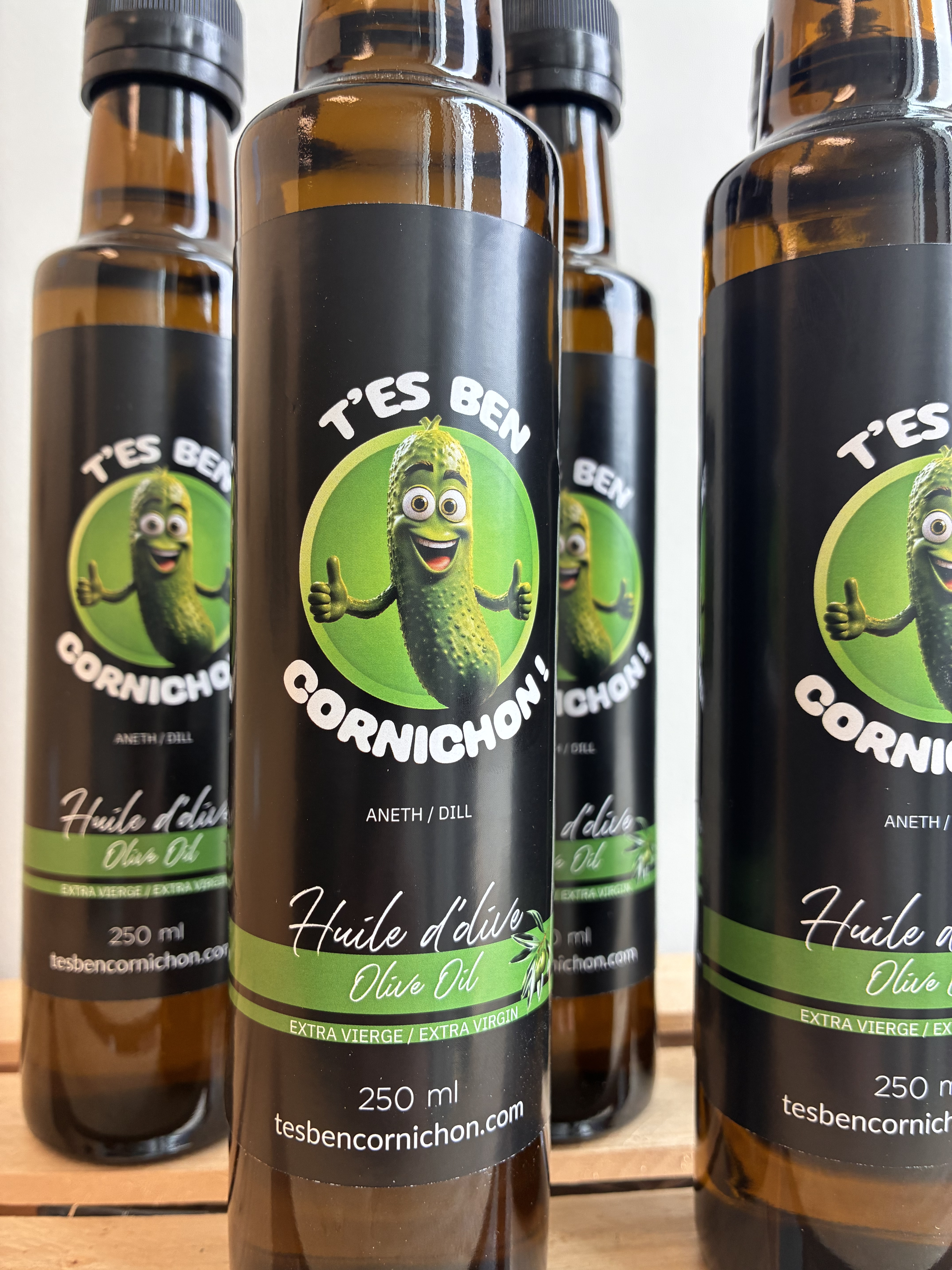 Huile d'olive à l'aneth | T'es ben cornichon