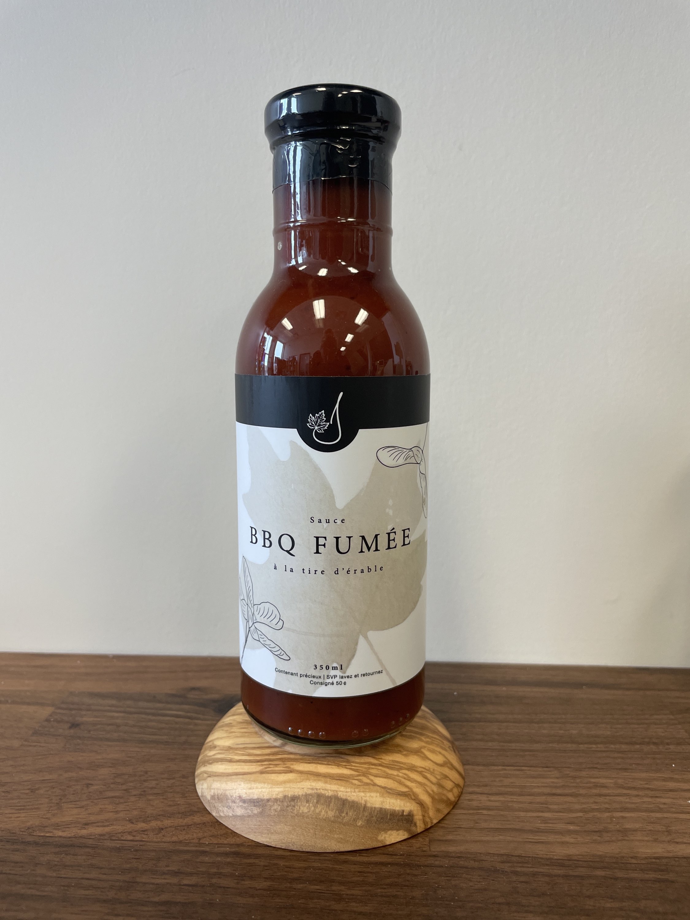 Sauce BBQ fumée à la tire d’érable 350 ml | Jardin des érables