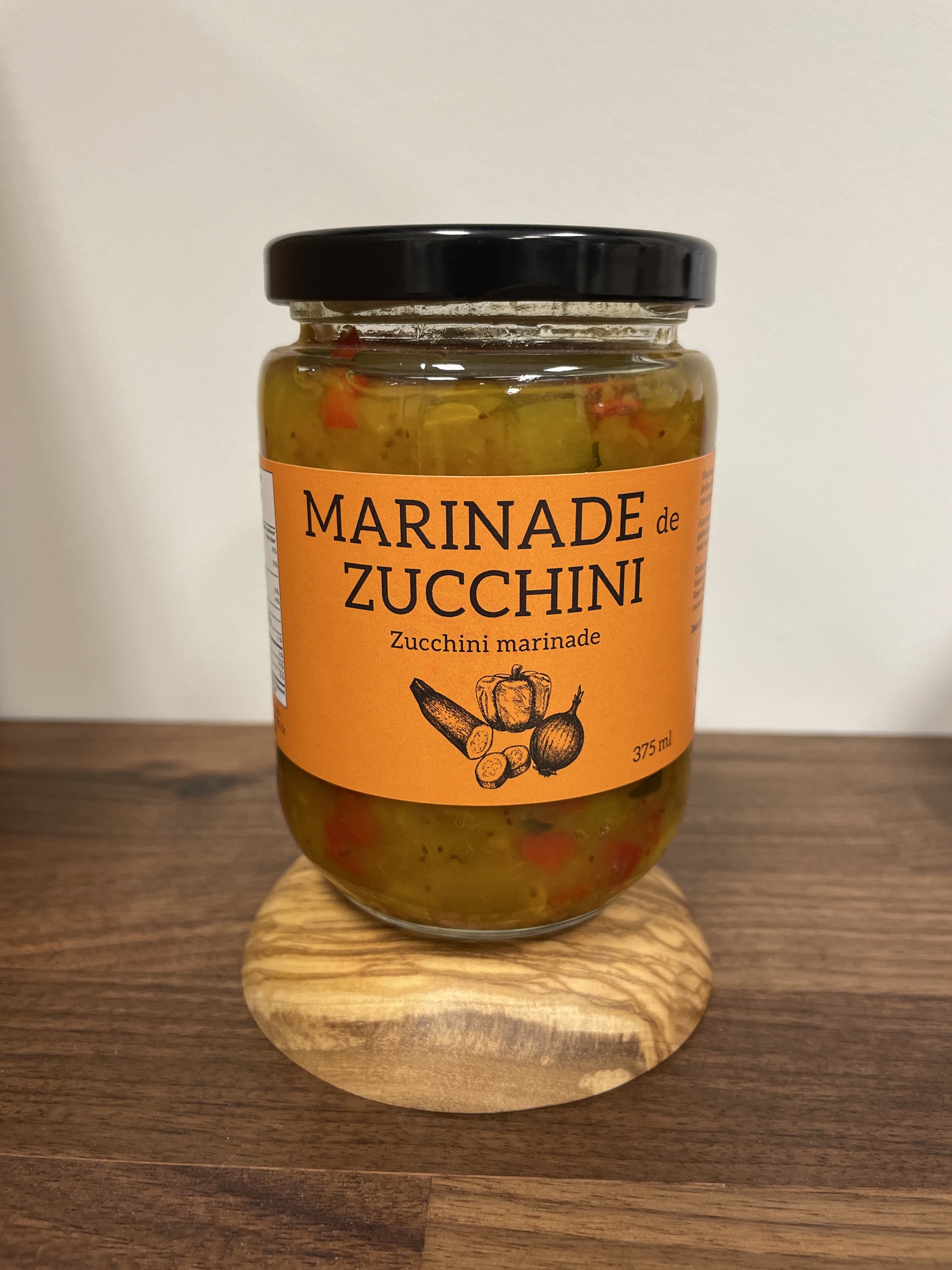 Marinade de zucchini 375 ml | Ferme les petites Écores