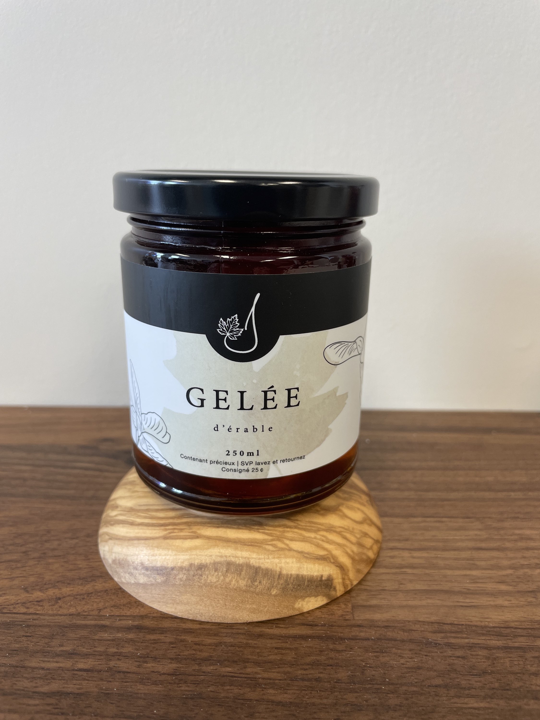Gelée d'érable nature 250ml | Jardin des érables