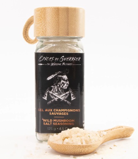 Sel aux champignons sauvages en pot de verre de 125g | Épices du Guerrier