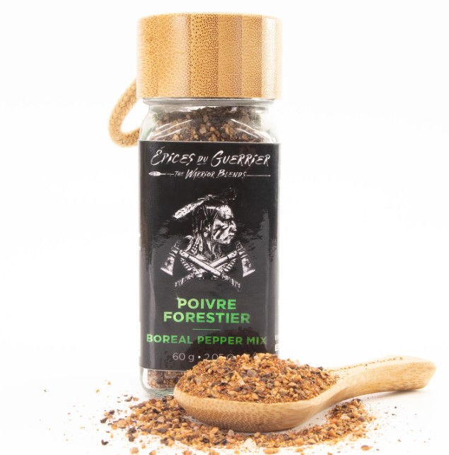 Poivre forestier pot de verre 60g | Épices du guerrier