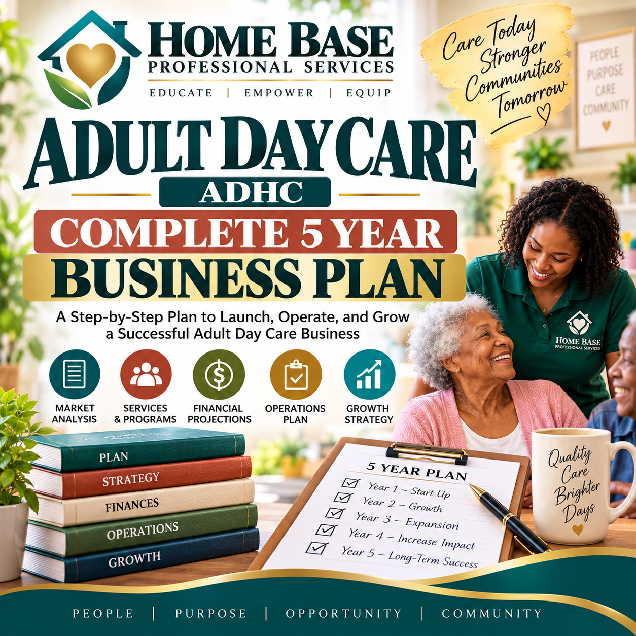 Home Base Adult Day Care ADHC Complete 5 Year Business Plan