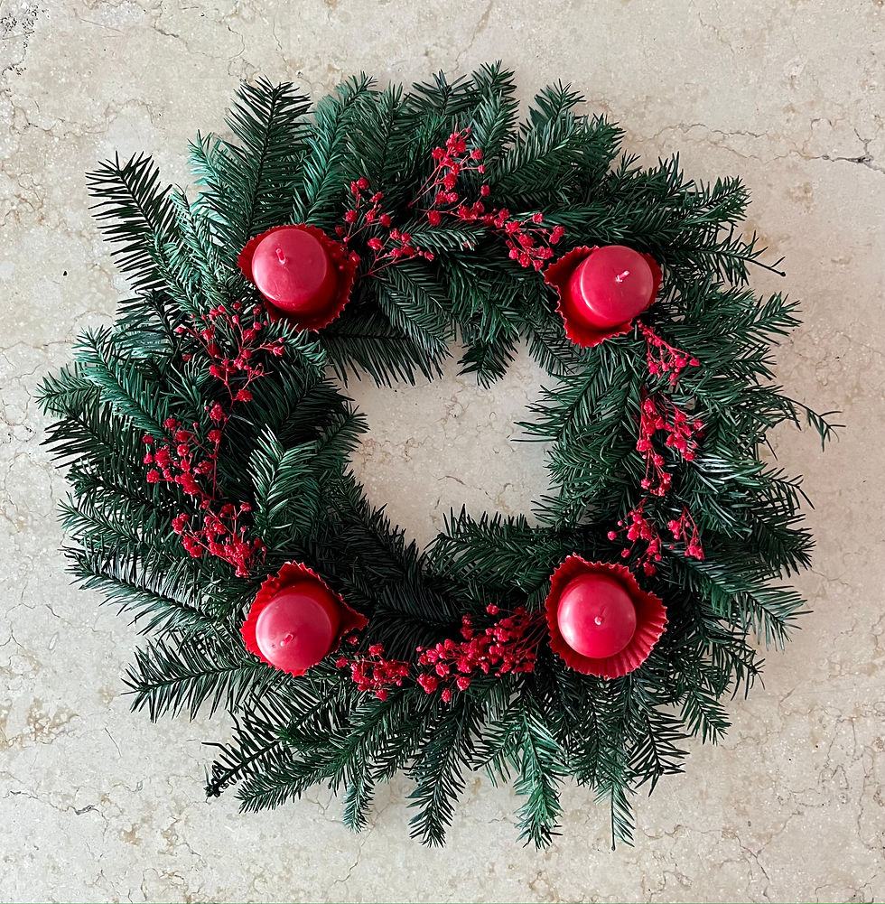 Corona adviento oyamel nube.