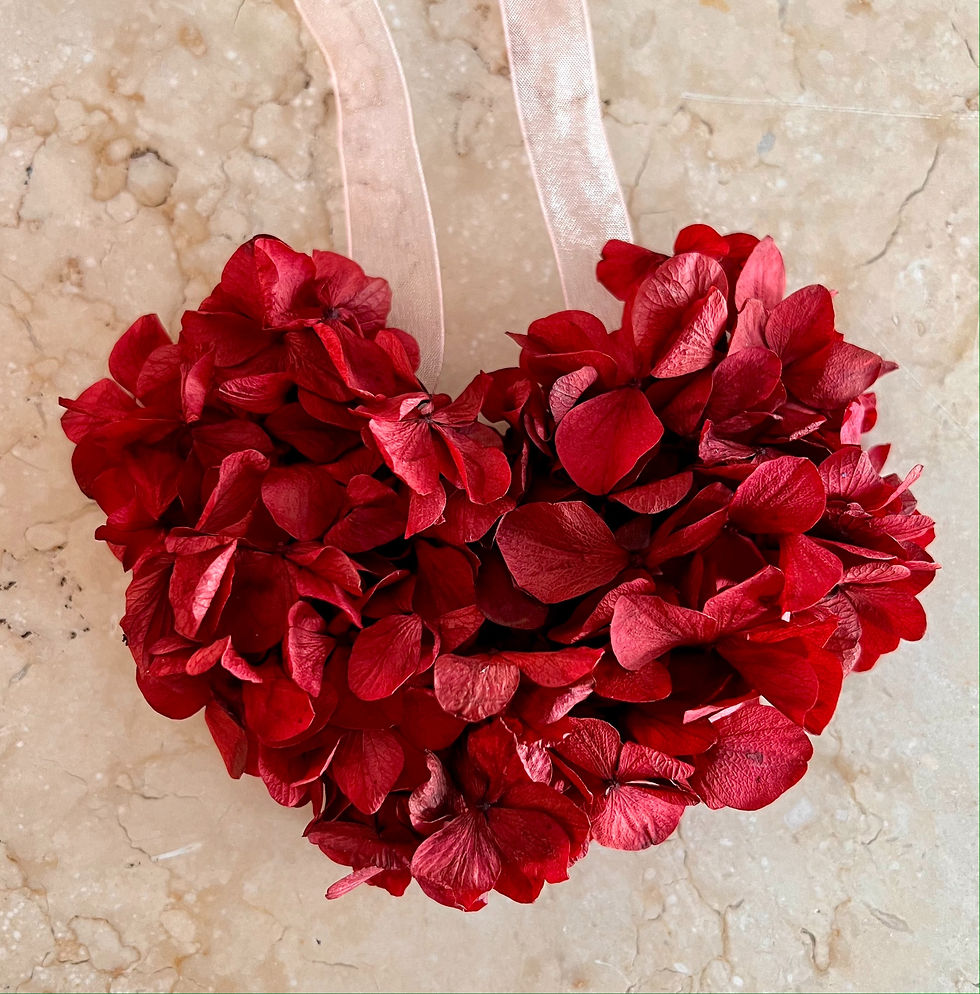 Colgante corazón rojo San Valentín