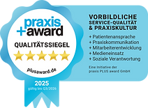 Ausgezeichnete Augenarztpraxis – Dr. Held & Dr. Müller – Praxis+Award Siegel für vorbildliche Patientenkultur