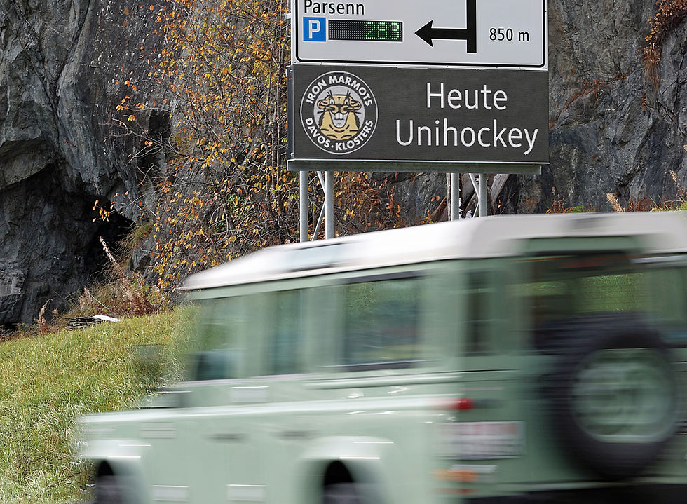 «Heute Unihockey» Marmots auf den LED-Anzeigetafeln