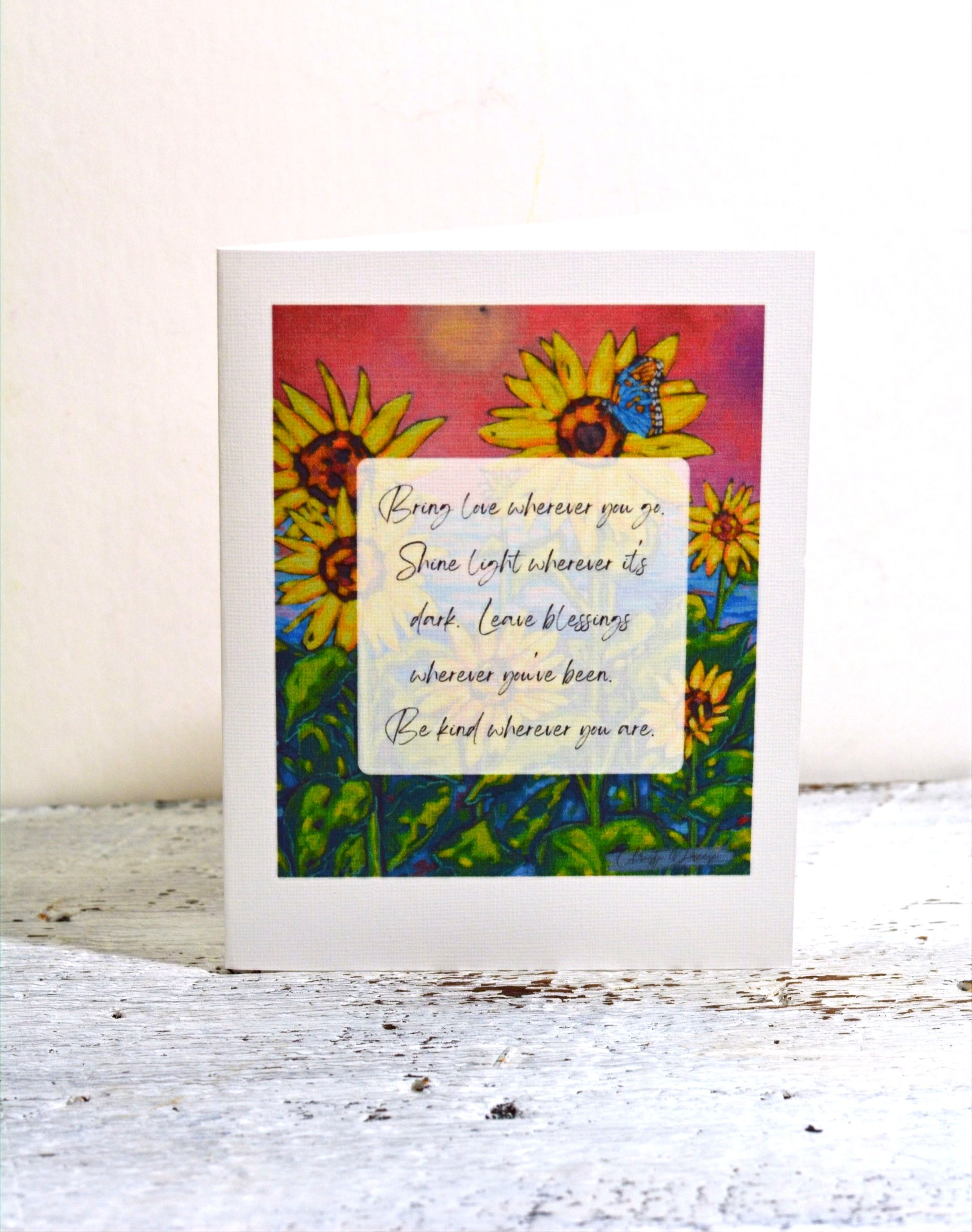 Notecard - Bring Love Wherever You Go Quote