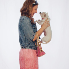 Miranda and Co-Star Chauncey in "Legally Blonde"