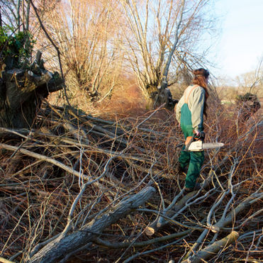 River Wranglers. Chalkstream river restoration. Test Valley, Hampshire, UK.