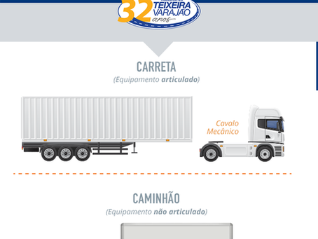 Você sabe a diferença entre Carreta e Caminhão?
