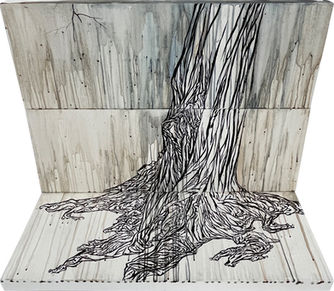 
Ink on Korean Paper (Hanji)
(12 x 31.5 in) x 3
2025