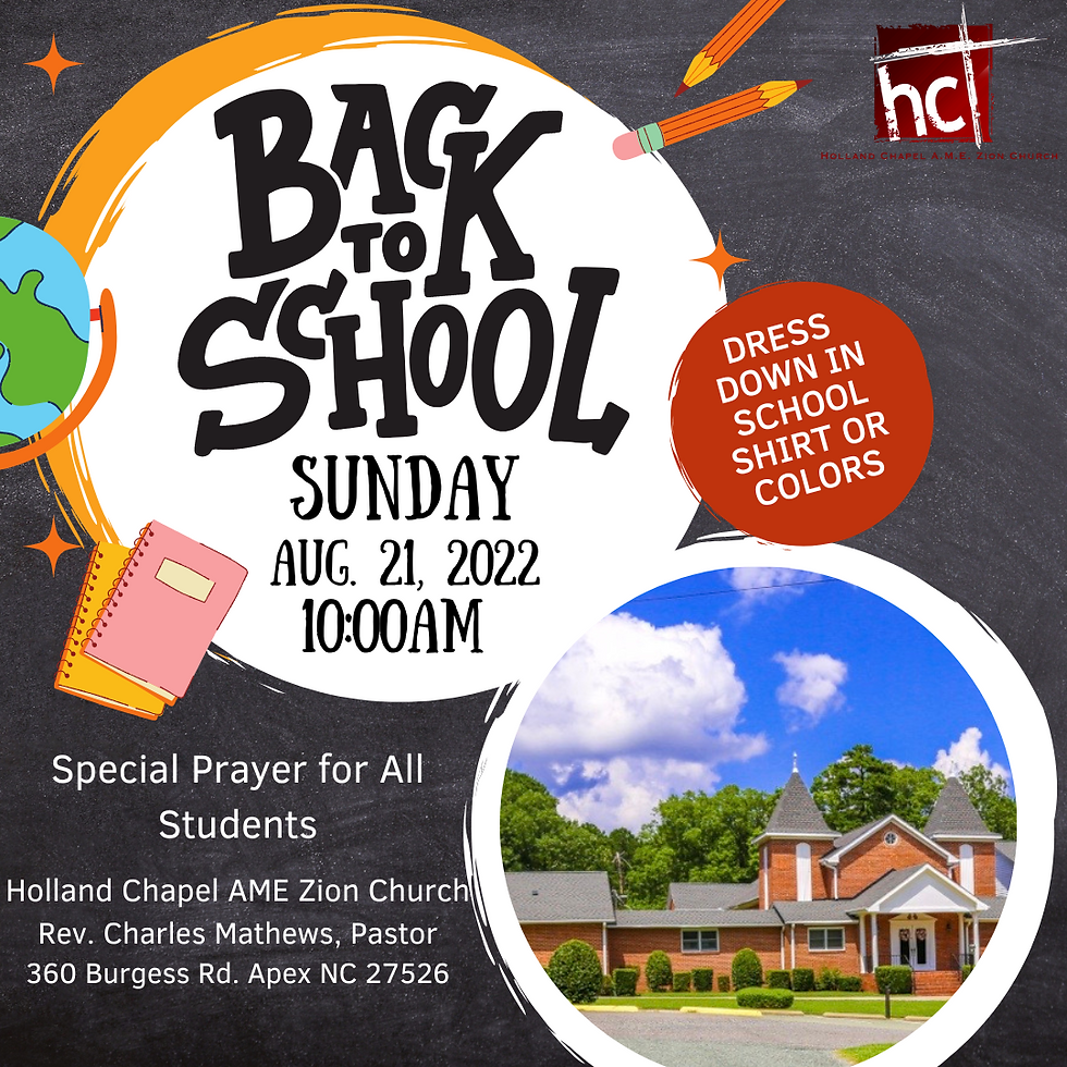 Back to School Sunday!