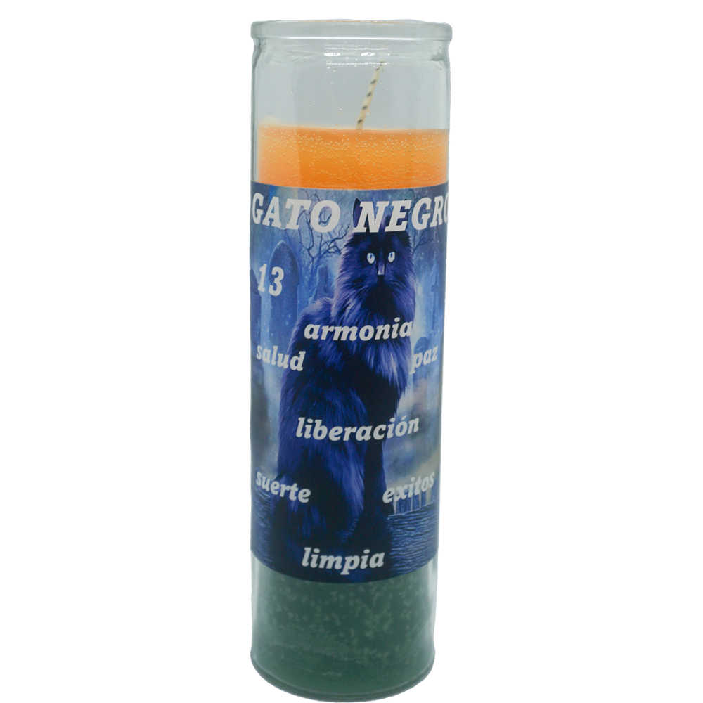 Black Cat Limpia, Yellow and Green