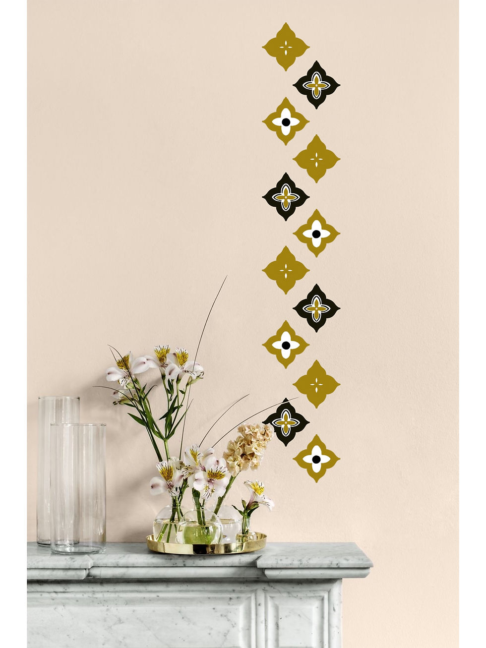 small reusable wall stickers on wall