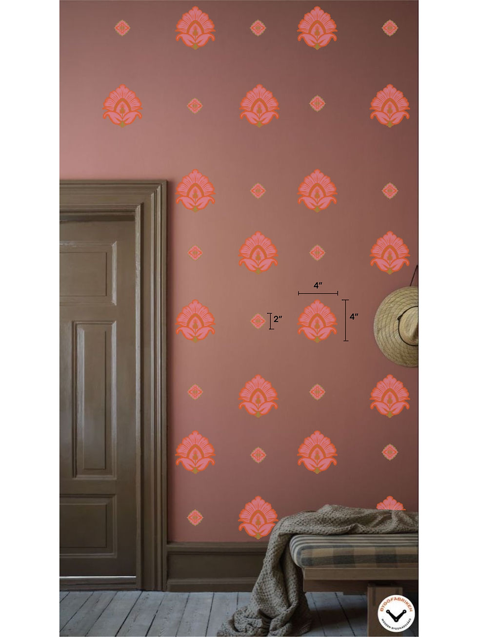 pink colour reusable wall stickers