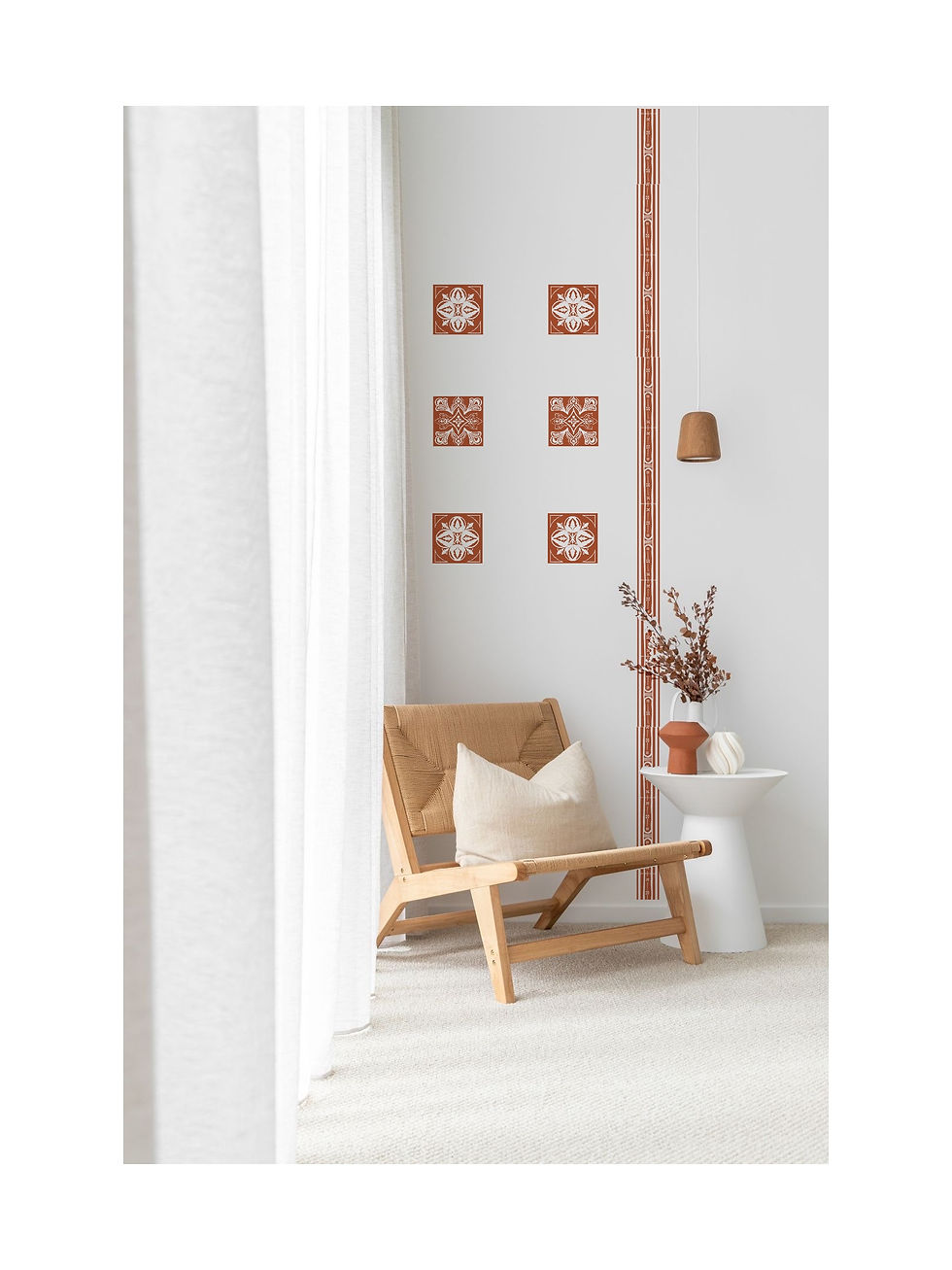 terra wall sticker set in lounge