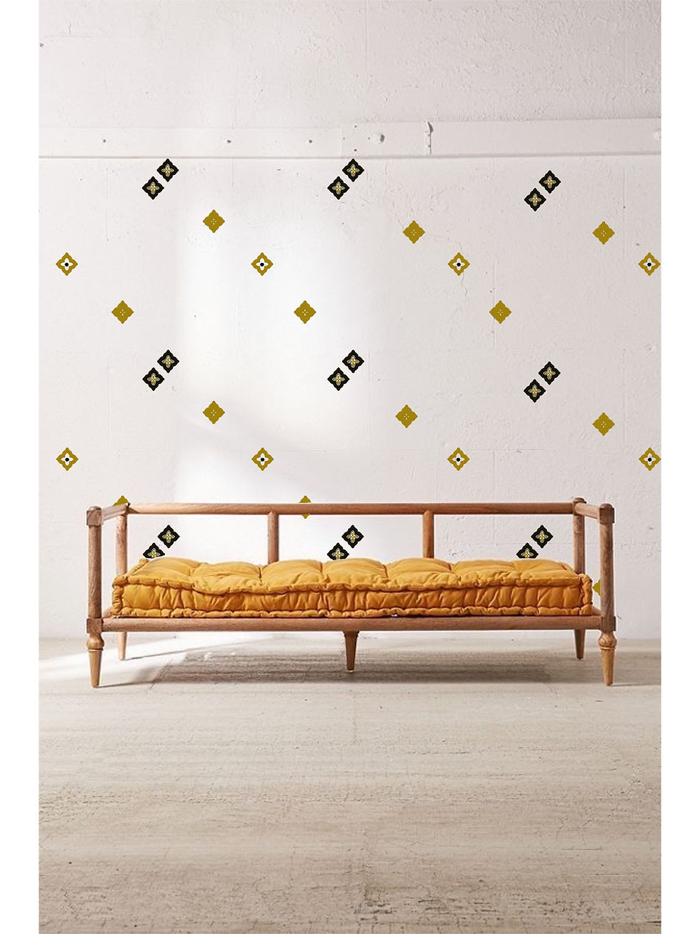 small reusable wall stickers on wall
