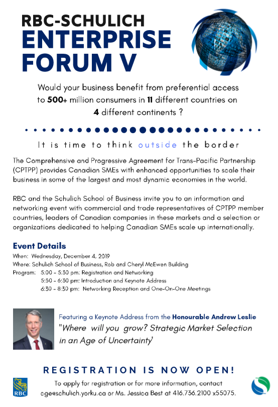 RBC-Schulich Enterprise Forum V Registration Opens