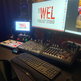 The WEL Podcast Studio Control Centre