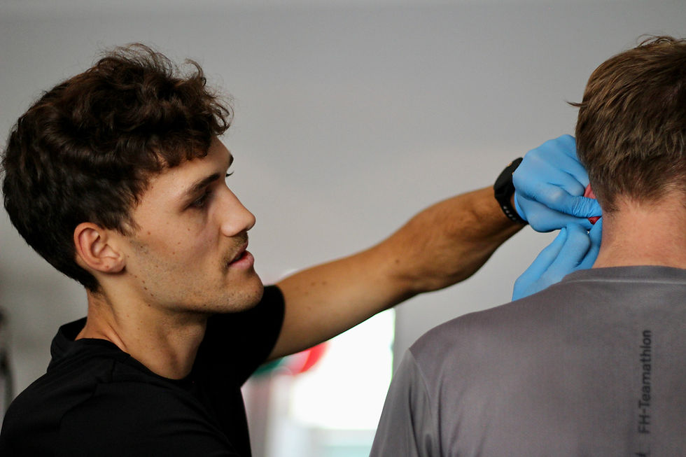 Nahaufnahme eines Laktattests