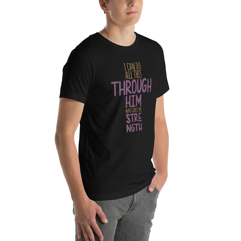 Thumbnail: Unisex t-shirt-i can do all things through Him who gives me Strength