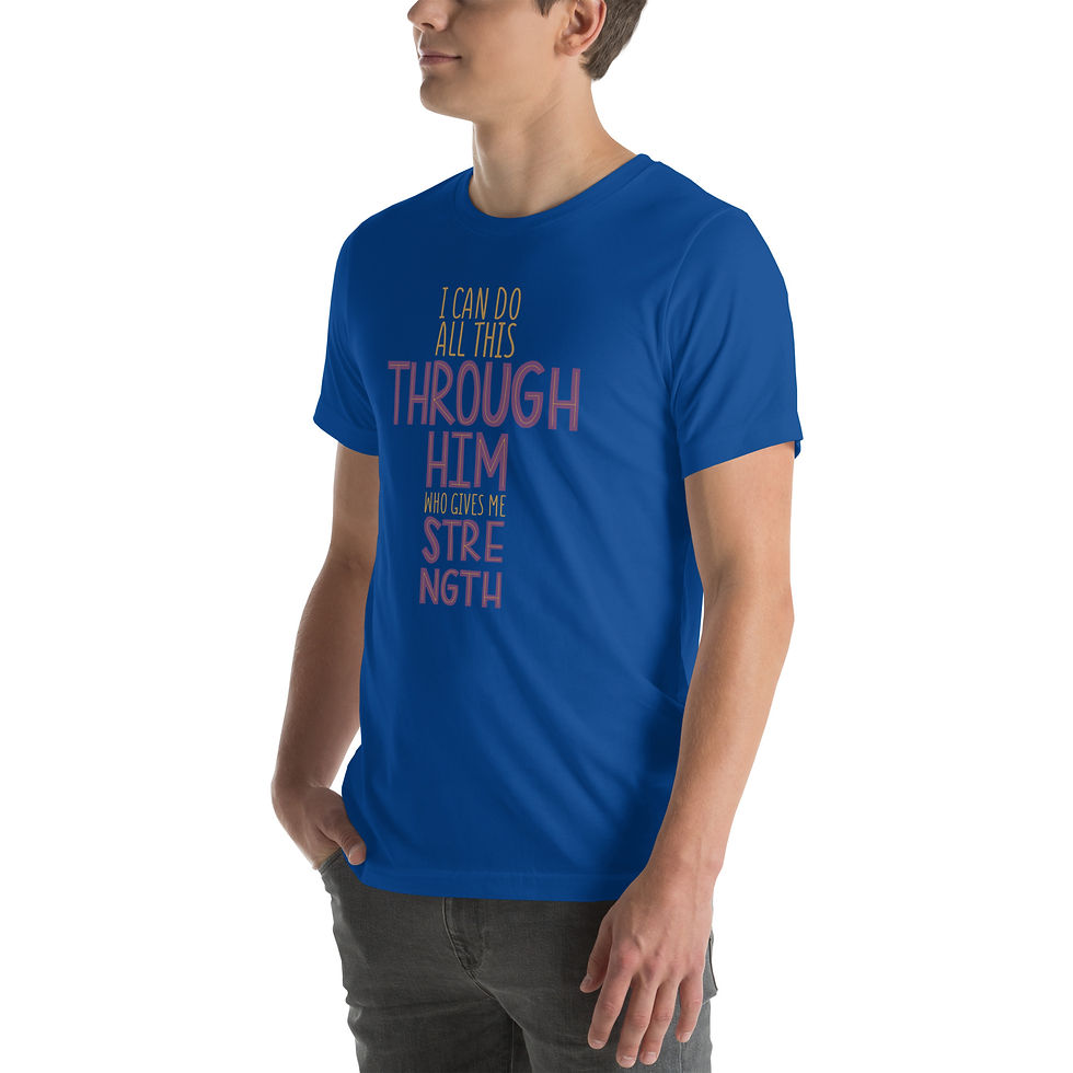 Thumbnail: Unisex t-shirt-i can do all things through Him who gives me Strength