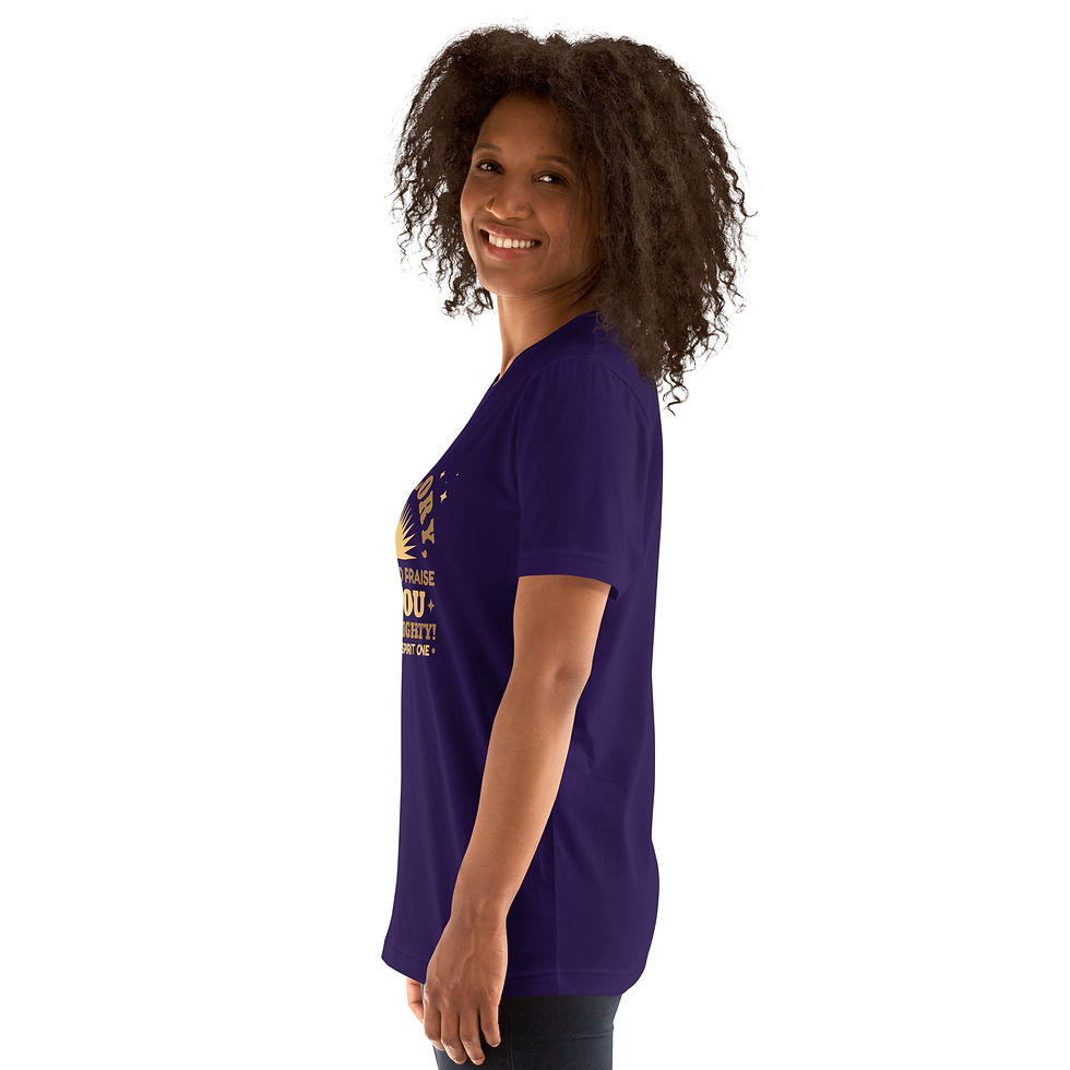 Thumbnail: Unisex t-shirt-All glory to you God Almighty