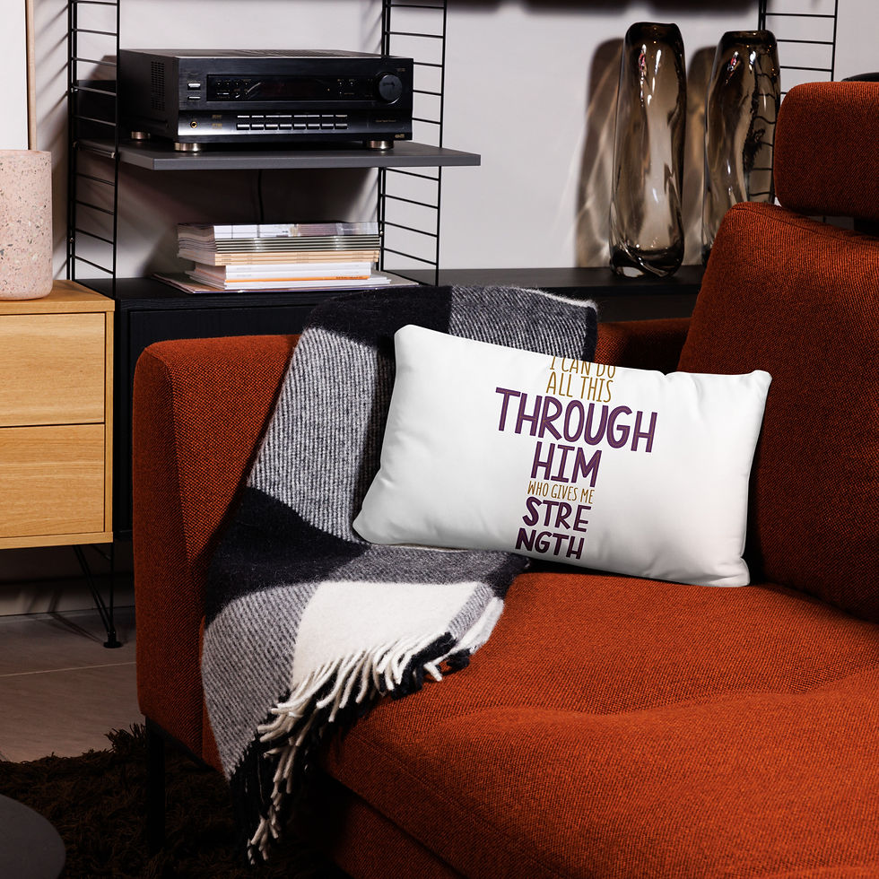 Thumbnail: Pillow Case-i can do all things through Him who gives me Strength