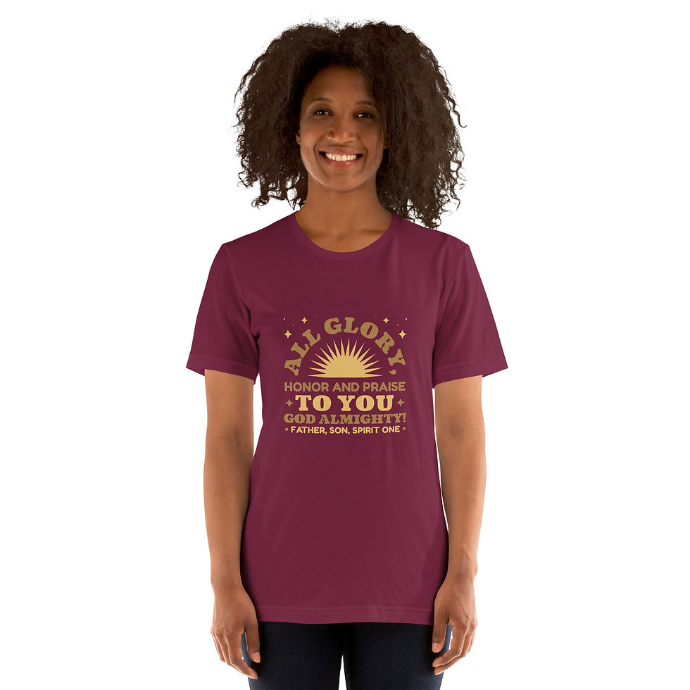 Thumbnail: Unisex t-shirt-All glory to you God Almighty