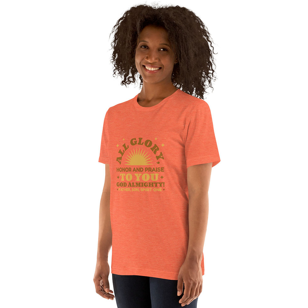 Thumbnail: Unisex t-shirt-All glory to you God Almighty