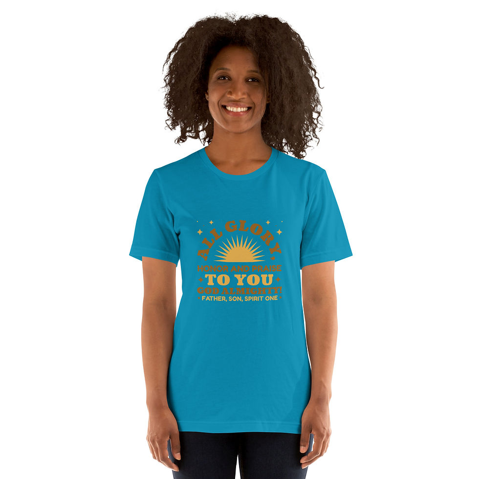 Thumbnail: Unisex t-shirt-All glory to you God Almighty