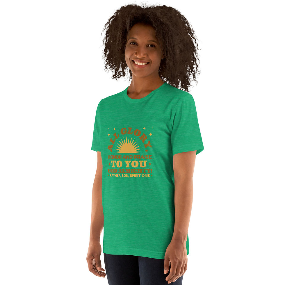 Thumbnail: Unisex t-shirt-All glory to you God Almighty