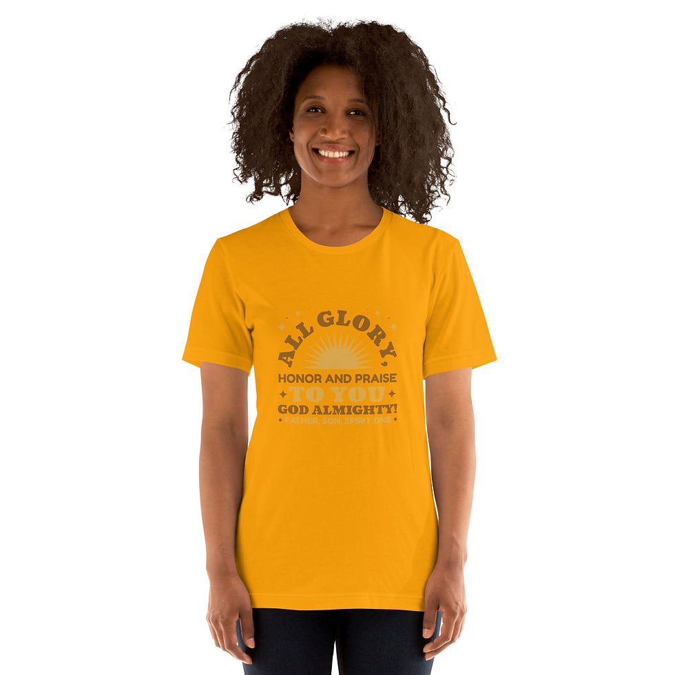 Thumbnail: Unisex t-shirt-All glory to you God Almighty