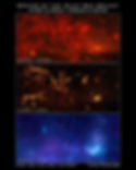 A comparison showing three different images of the Milky way from three different space telescopes.