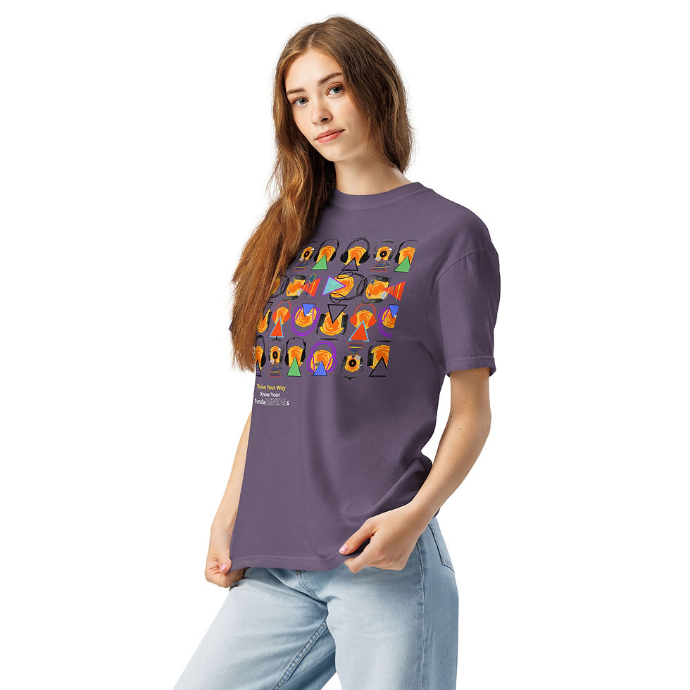 Thumbnail: Unisex garment-dyed heavyweight t-shirt Thrive Your Way White Lettering