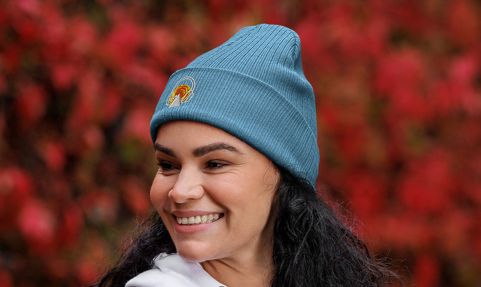 Thumbnail: Organic ribbed beanie KYF beanie