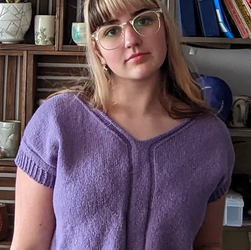 Lavender Oat Outline Tee