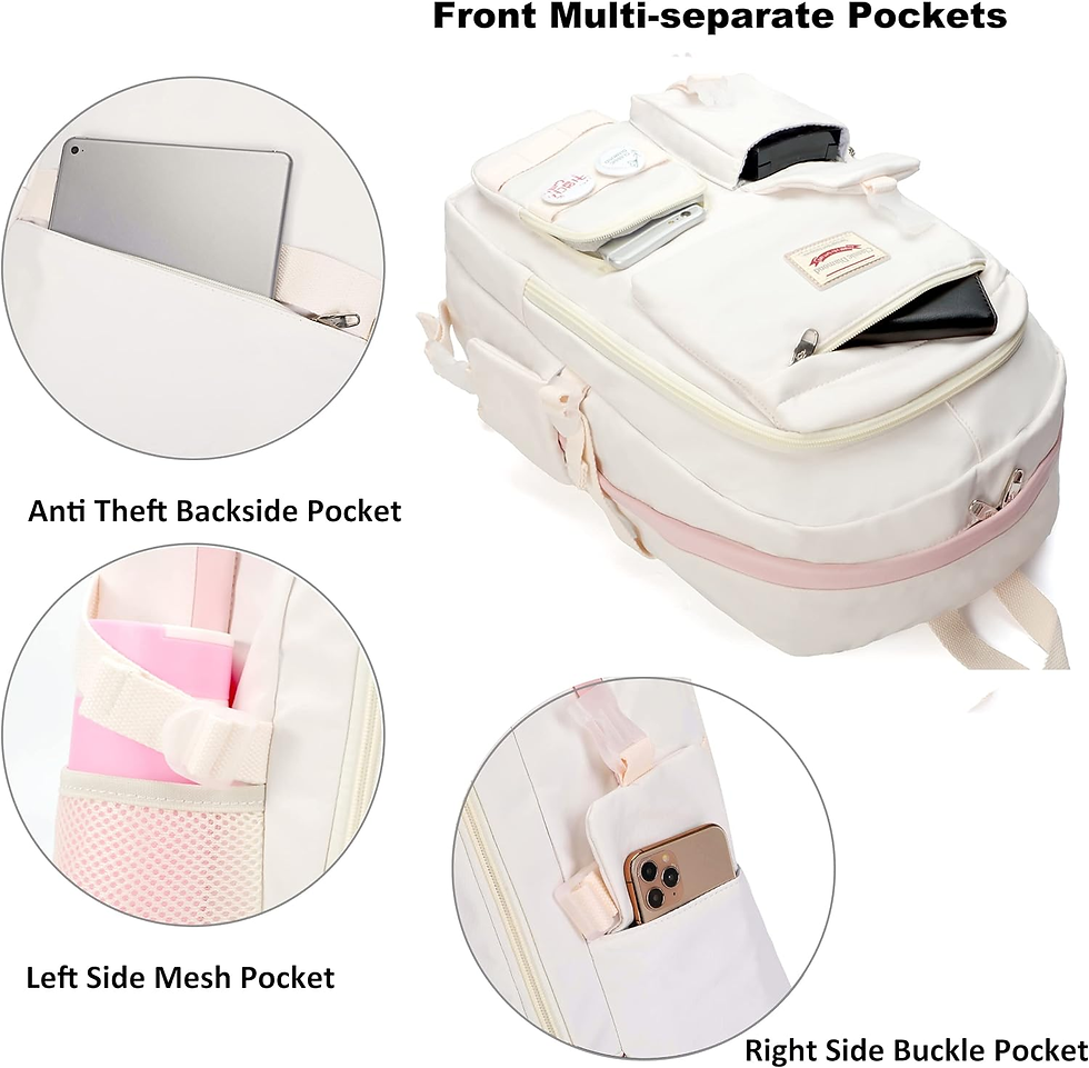 Thumbnail: Hidds Laptop Backpacks 15.6 Inch School Bag College Backpack anti Theft Travel D