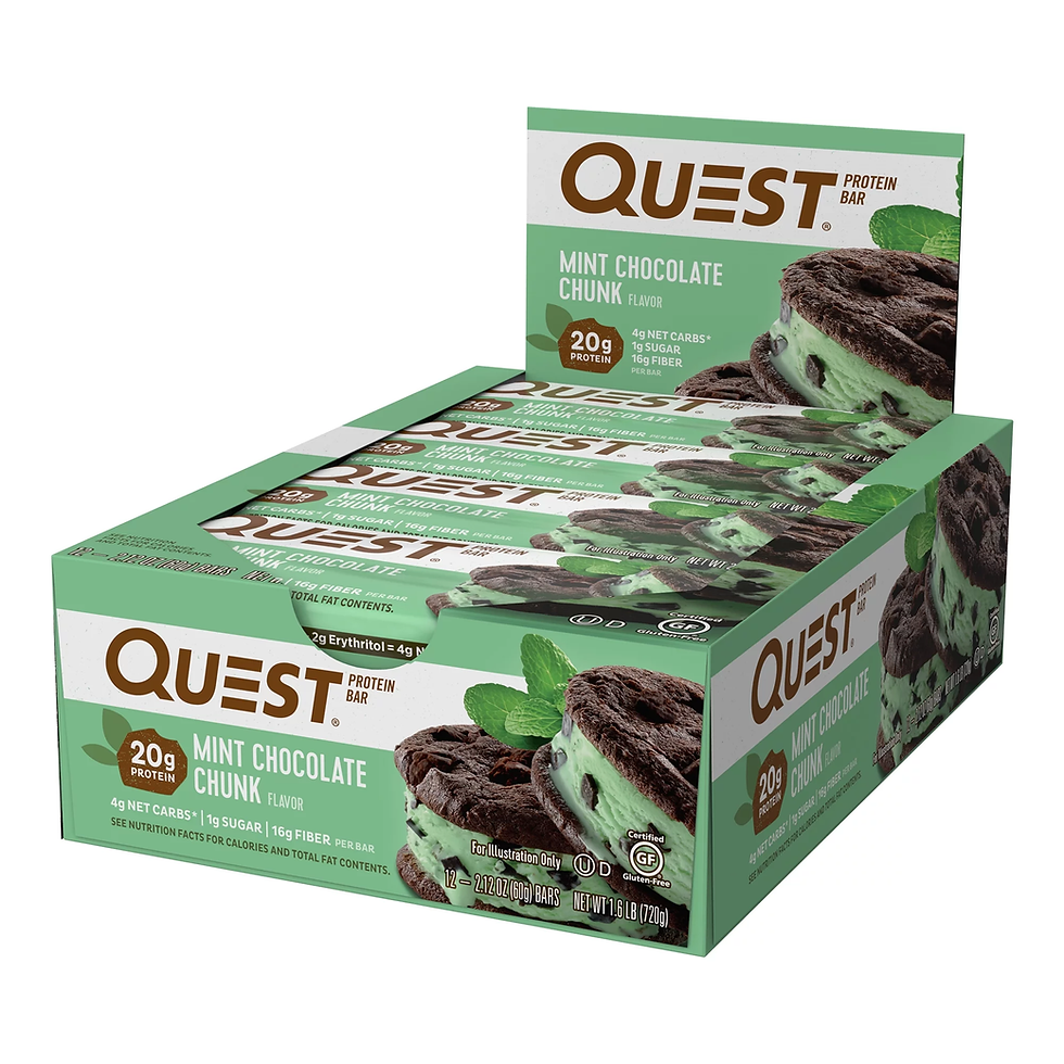 Thumbnail: Quest Protein Bar, Mint Chocolate Chunk, 20G Protein, 12 Ct
