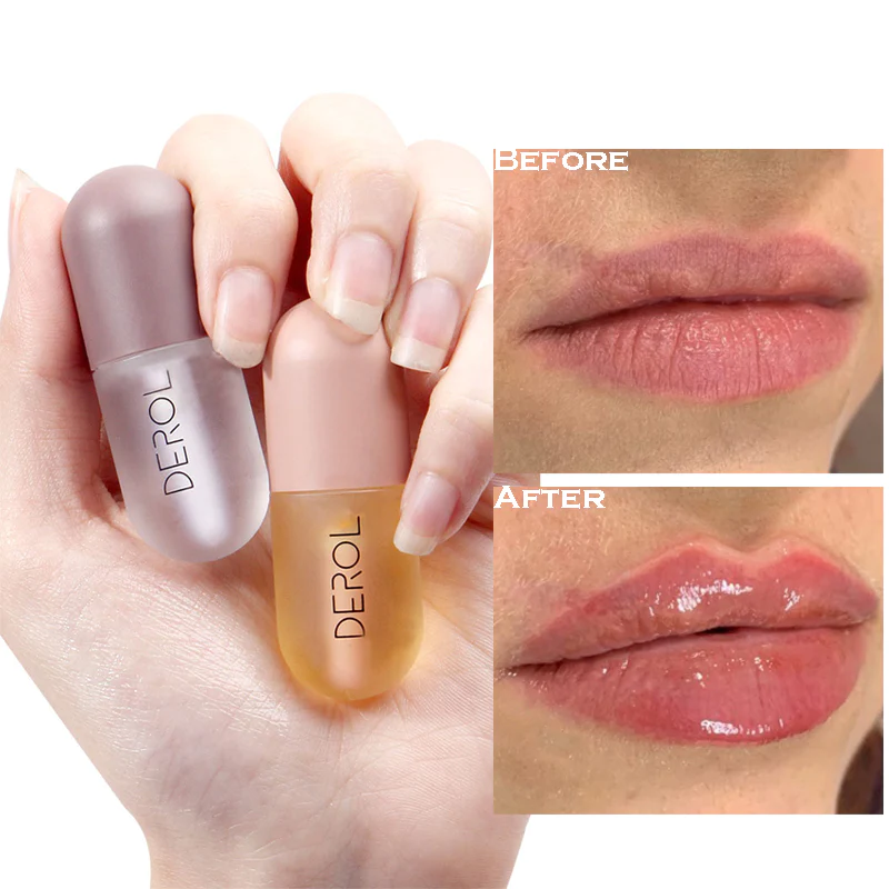 Thumbnail: Day Night Instant Volume Lips Plumper Oil Moisturizing Repairing Reduce Lip Fine