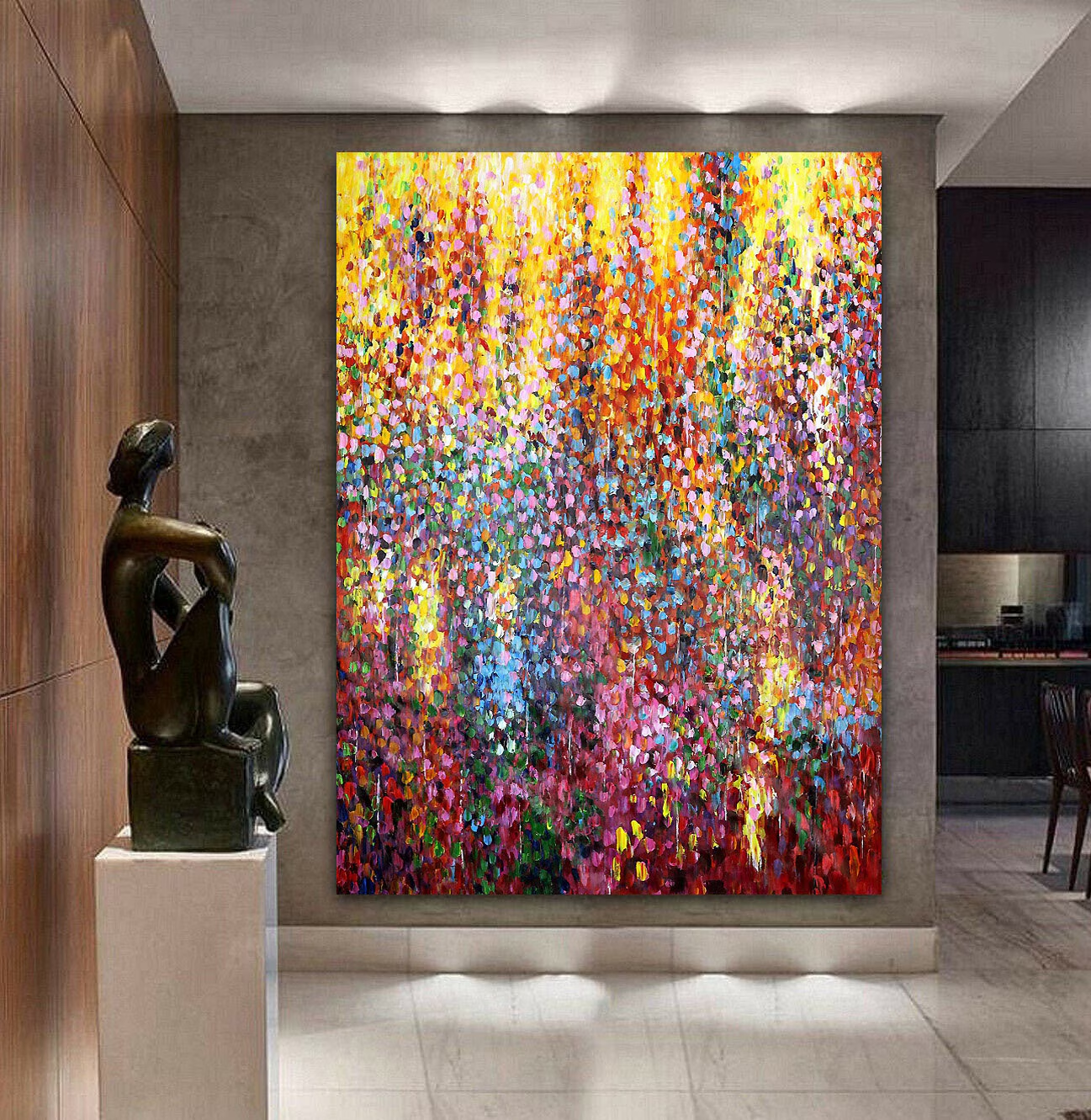 120 Cm X 180 Cm Original XXL Acrylic Painting Large Picture Canvas Art Oversize 