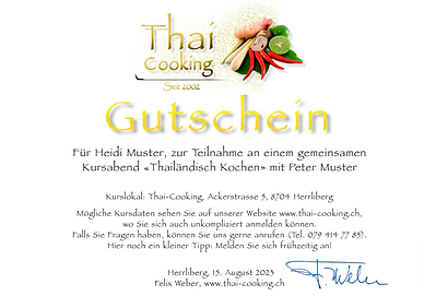 Gutschein 1 Person