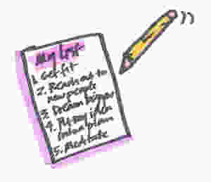 Your CreativeGenius goalsetting list