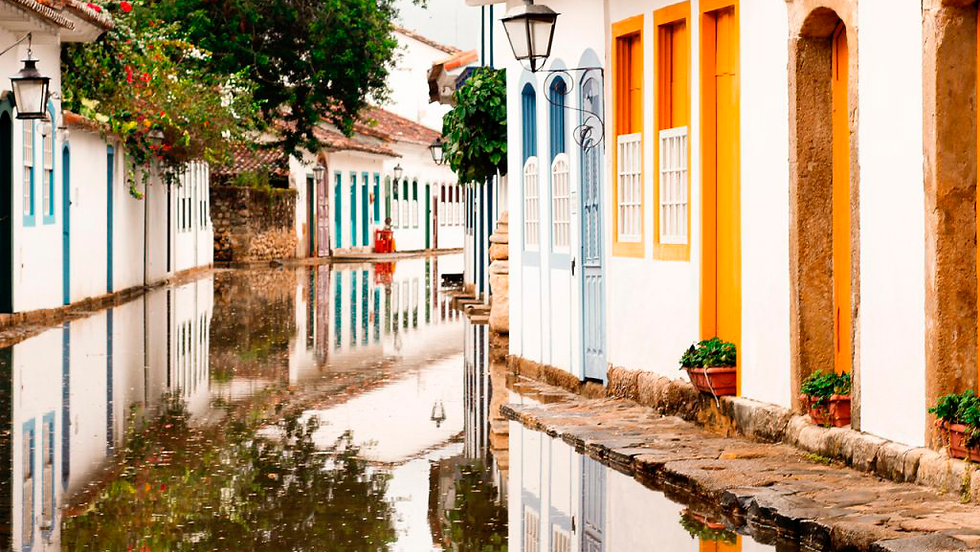 walking tour of the old town in paraty