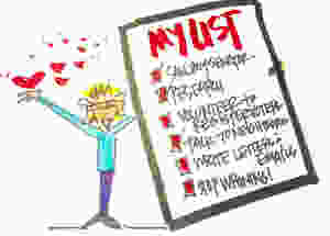 Make a list, and get out there