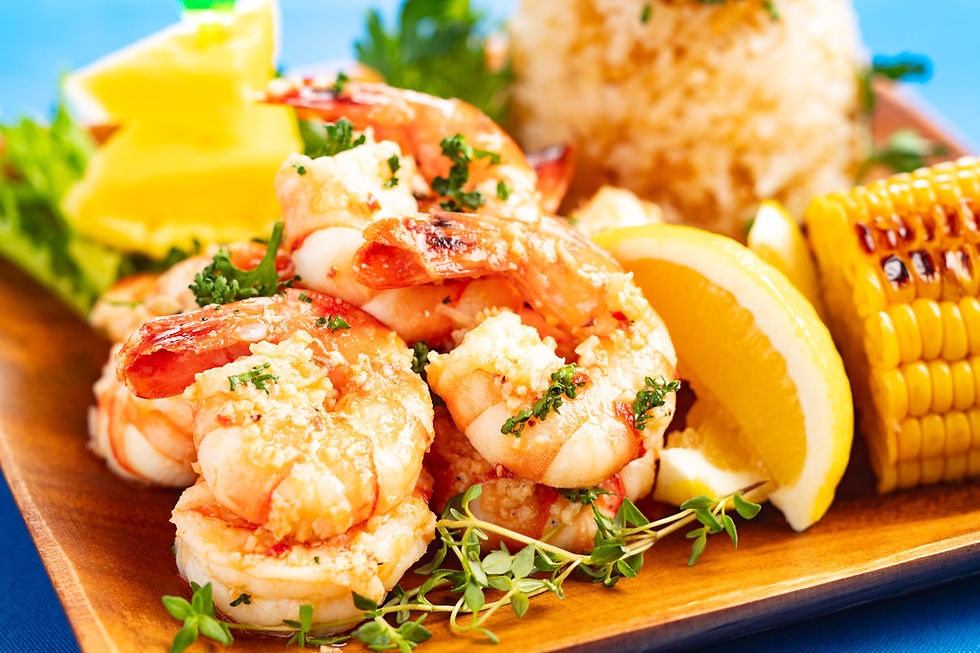 江ノ島西浜海の家ルアナハレ_ガーリックシュリンプ