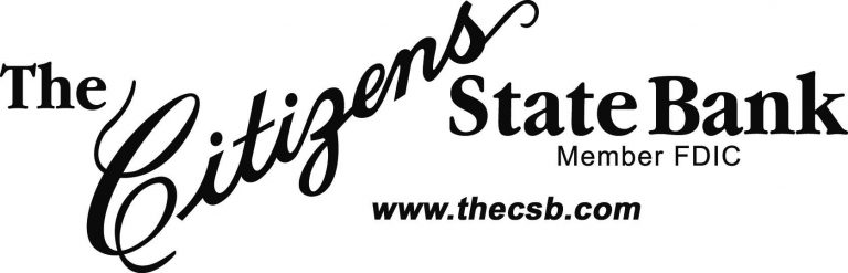The Citizens State Bank logo, Member FDIC, thecsb.com