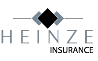 Heinze Insurance logo with a diamond icon